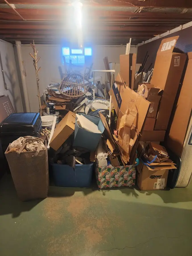 Roll-off dumpster container at job site for Concrete Dumpster Rental in Diamondhead